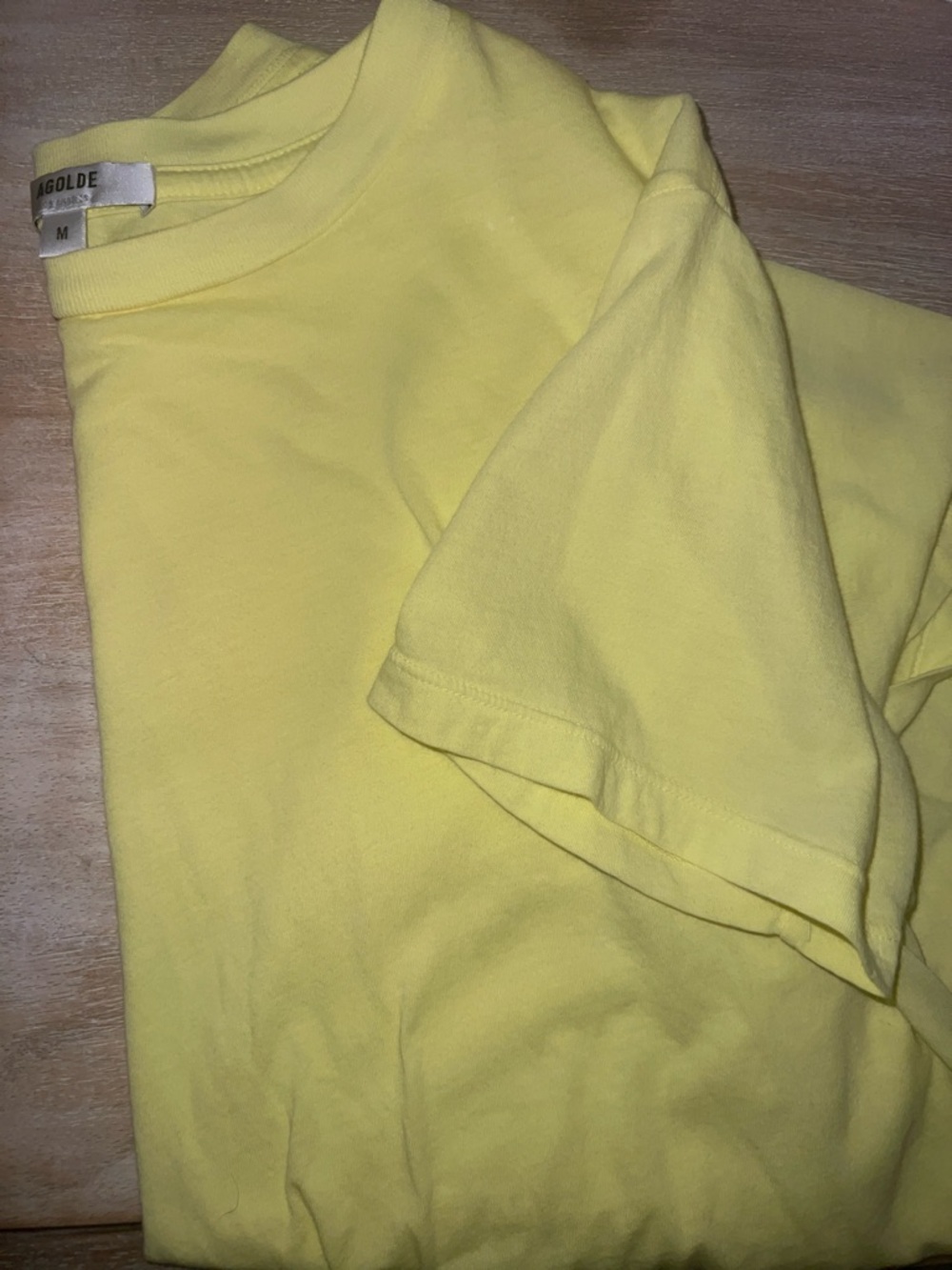 Agolde Lemon Yellow Crewneck Tee